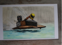 You and your race boat could be immortalized in stunning watercolor by "artiste extraordinaire" Jim Sweeney!